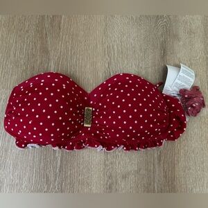 Brazilian tub top bikini with halter straps size Large